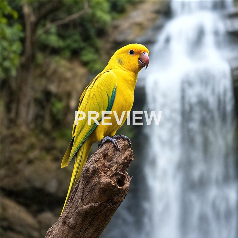 a-yellow-parrot-sitting-on-a-tree-trunk-on-ward-islan (1)_250321000205_Filename Text 2_01473_Filename Text 3_result